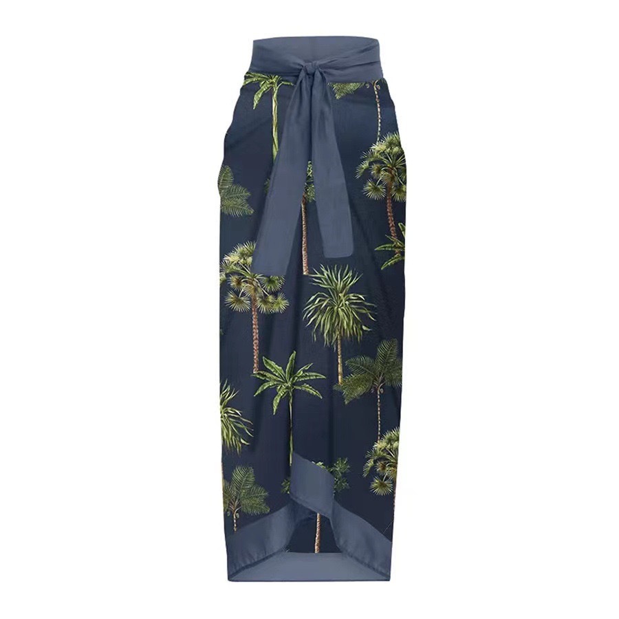 GraceChic GraceChic GraceChic European And American One-Piece Two-Piece Set Cross-Border Hot-Selling Printed Tight-Fitting Ruffled Shoulder Strap_voghion.com