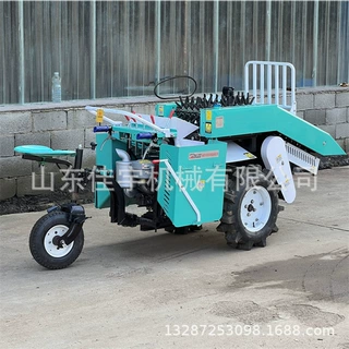 小型玉米收割机柴油手推单行收获机 手扶拖拉机割台