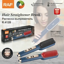 RAF新品直发梳负离子不伤发直发电热器发棒直发器易上手家用
