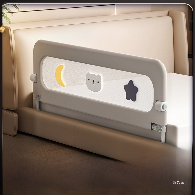 Baby Crib Fence Protective Fence Baby Anti-Bedside Barrier Travel Folding Toddler Convenient Bed Fence One Side