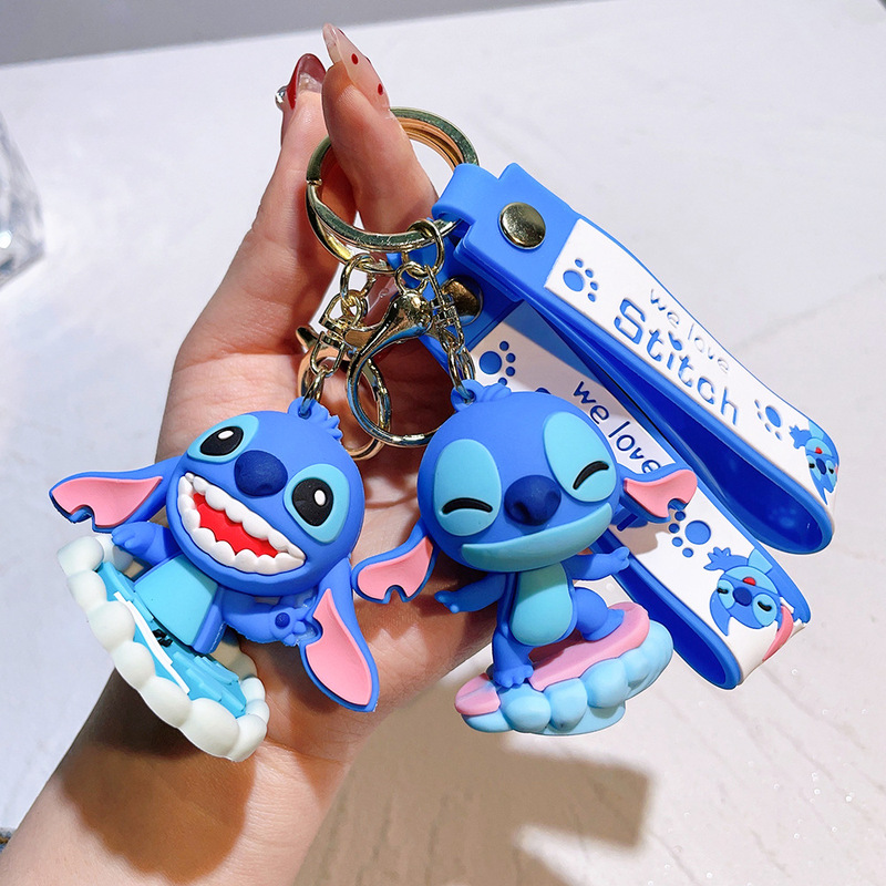 Classic Stitch Doll Keychain Accessories Pvc Doll Machine Holiday Gift Pendant Cross-Border Classic Stitch Doll Keychain Accessories Pvc Doll Machine Holiday Gift Pendant Cross-Border