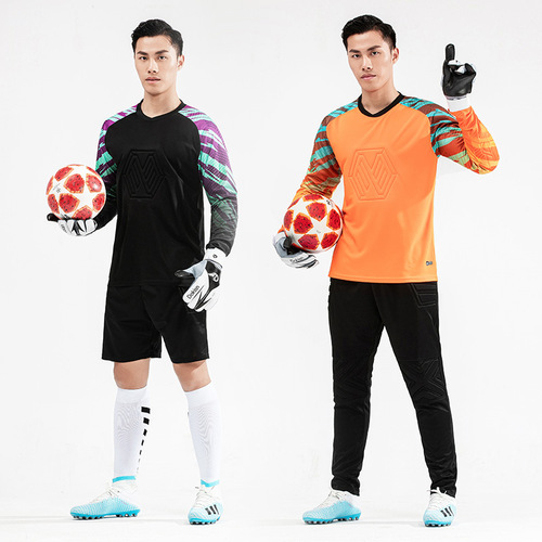 New Soccer Goalkeeper Uniform Sport Set for Men Adult Soccer Jersey Training Children Class Competition Team Uniform Printing