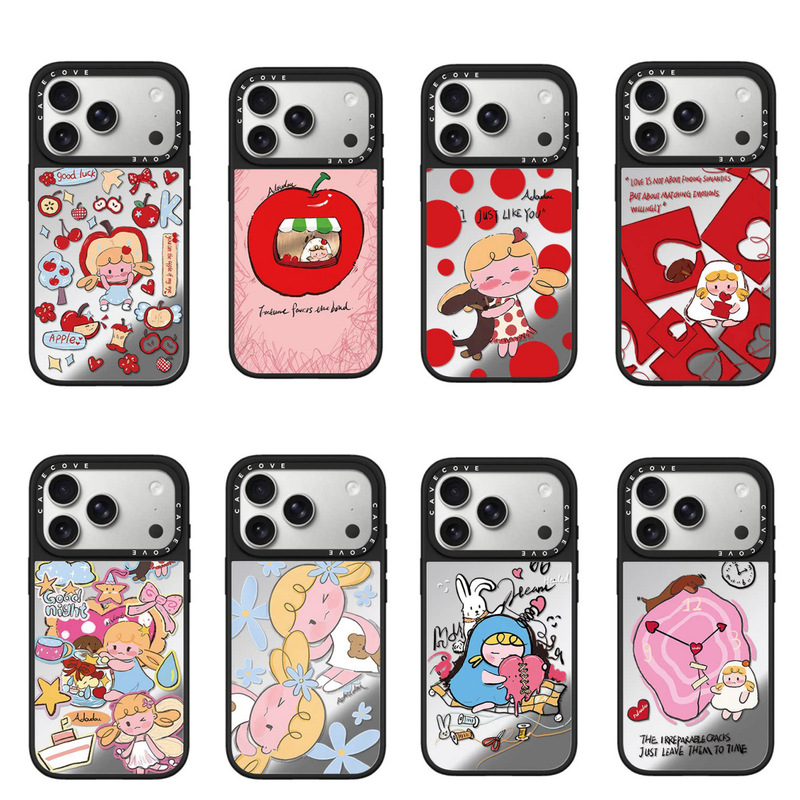 C's Adoudou healing-themed little girl stickers are suitable for Apple 17 Pro Max phone cases i1514