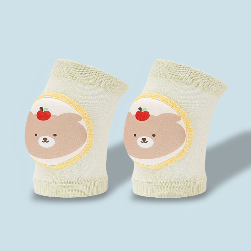 Rodilleras para niños estilo fino de verano para bebés, rodilleras para niños pequeños, artefacto de rastreo, calcetines de tubo largo de algodón suelto, protectores para las rodillas para bebés