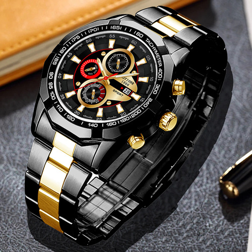 NOTIONR New Model Luminous Quartz Men's Business Sports Watch for Men Waterproof Watch