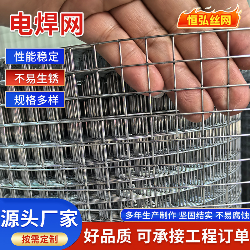 镀锌电焊网细丝抹墙钢丝网墙面保温抹灰防裂批荡网烟道假山铁丝网