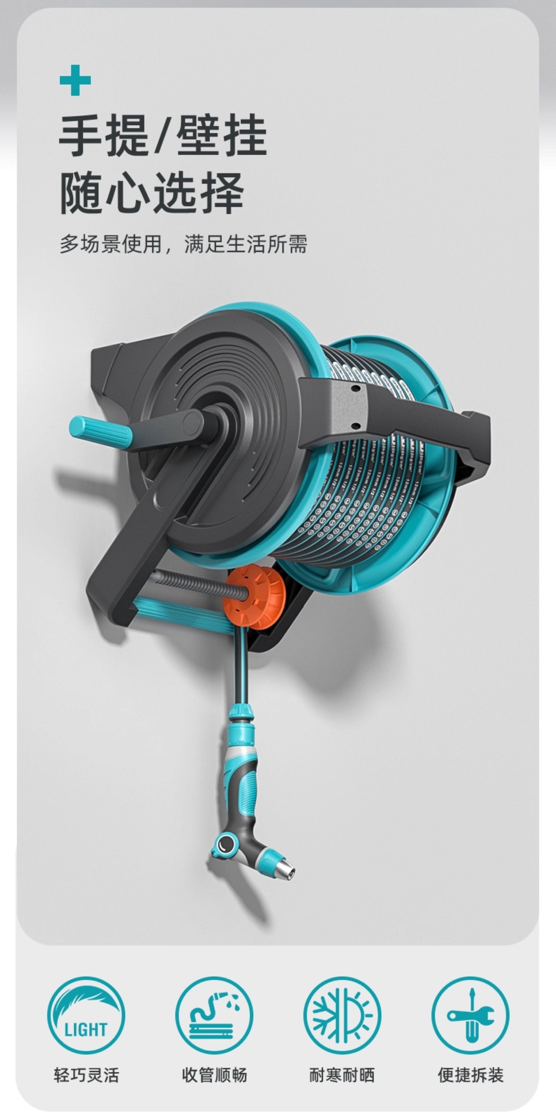Suitable for car washing water guns, high-pressure powerful watering hoses, household floor washing, pressure-boosting, yard washing