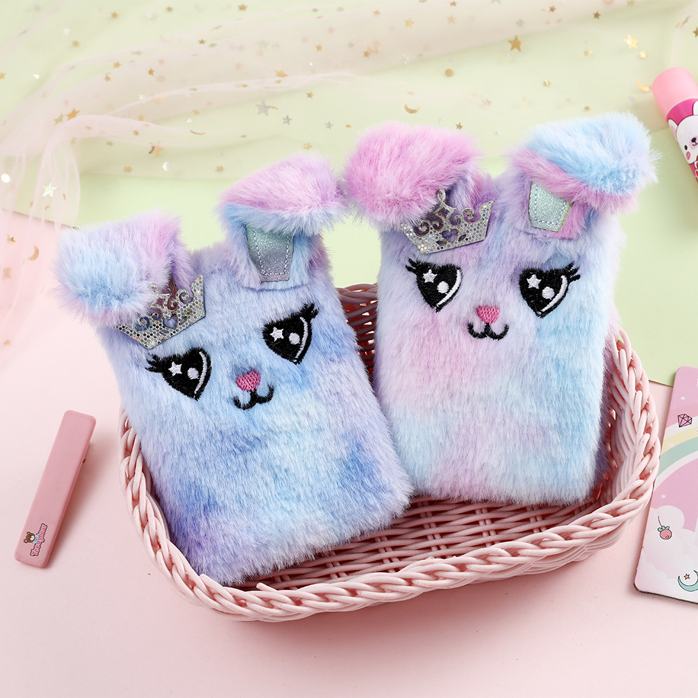 Cute Cartoon Rabbit Plush Portable Mini Pocket Notebook display picture 4