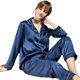 Silk Pajamas Women's High-end Spring and Autumn Long-sleeved Two-piece Set 100% Mulberry Silk Couple's Home Clothes Silk Women's Suit