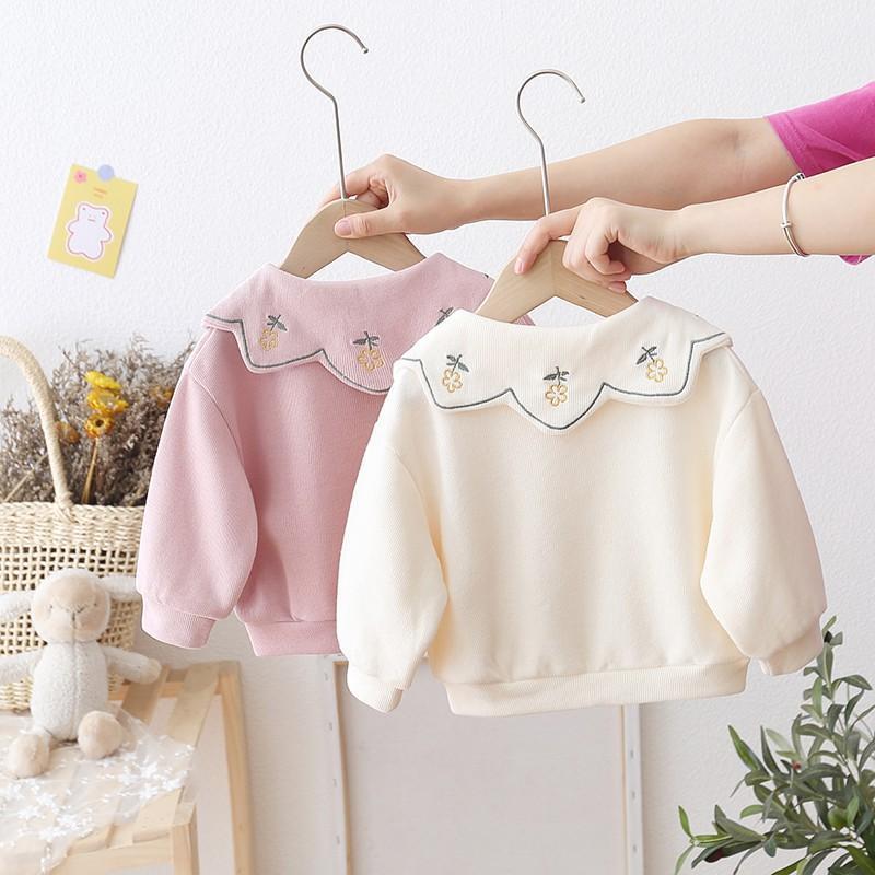 Baby Sweater 2022 Female baby spring and autumn Thin section Children Autumn Early Autumn Nubao girl Autumn jacket