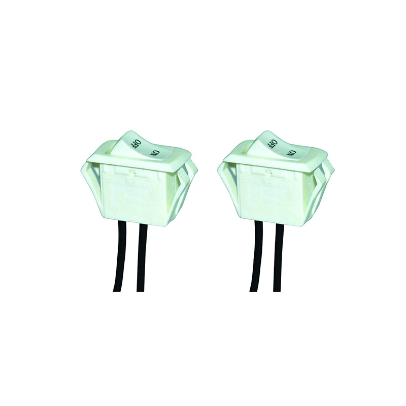 供应直接出线带线船型开关白色开关