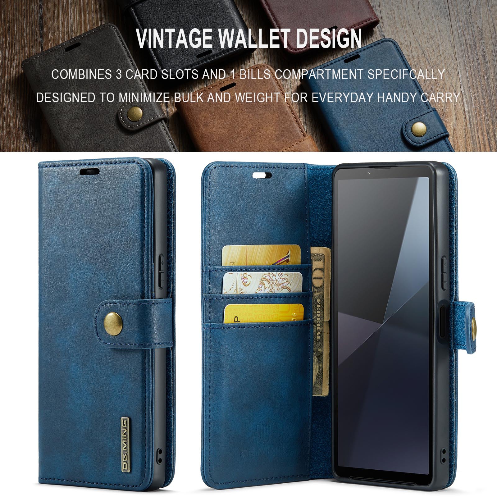 For Sony Xperia 10 VI Mobile Phone Case Xperia 1 VI 2-in -1 Split Leather Case 2024_voghion.com