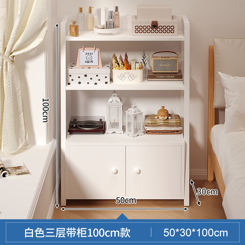 Estante junto a la cama, armario de almacenamiento junto a la cama, armario de almacenamiento, estantería de piso a techo, dormitorio doméstico, estante de exhibición de estantería multicapa