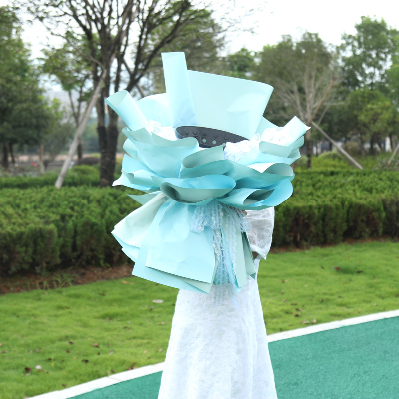 Cubo de flores de plástico que aumenta la envoltura de flores artefacto forro de unión de flores estabilizador cuadrado muelle Dispositivo de envoltura de flores material de embalaje de la flor