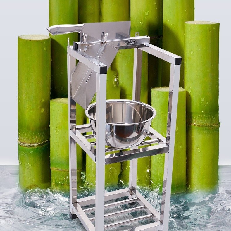 切甘蔗匝刀架子甘蔗铡刀便携式切节机削皮支架不锈钢甘蔗机切块