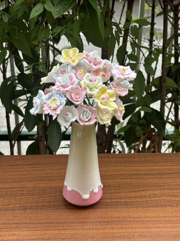 景徳鎮の高温の手芸の陶磁器の花の造花の装飾の花束は20元でいっぱいです。|undefined