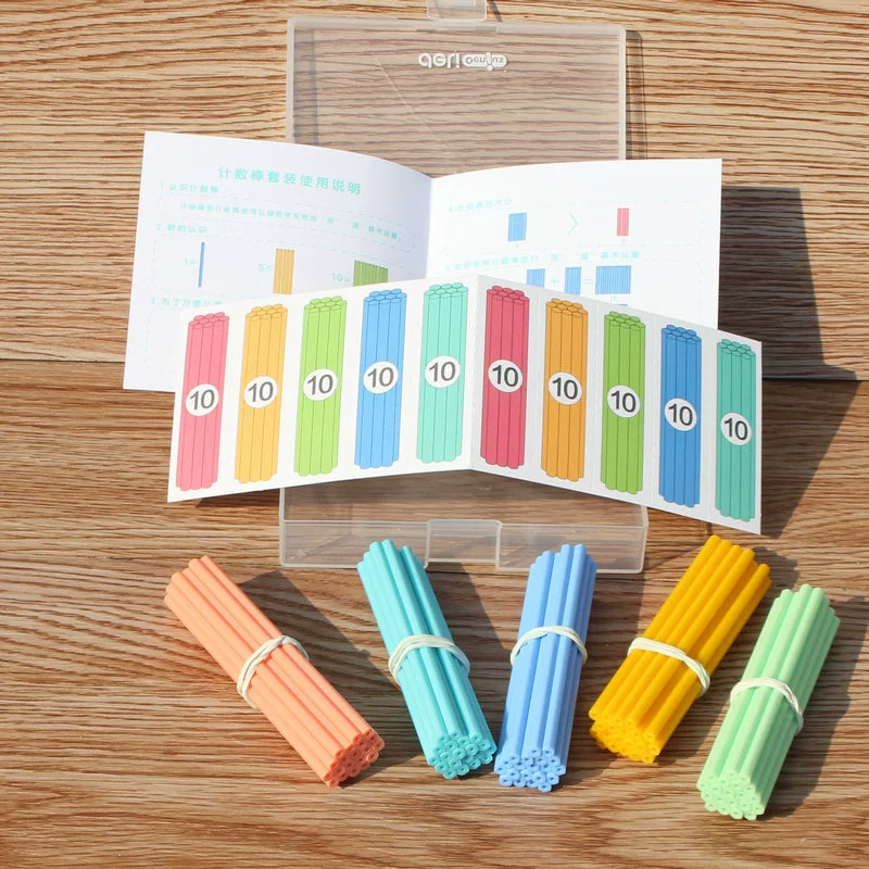 Counting sticks, set for teaching maths for elementary school students, children's teaching aids