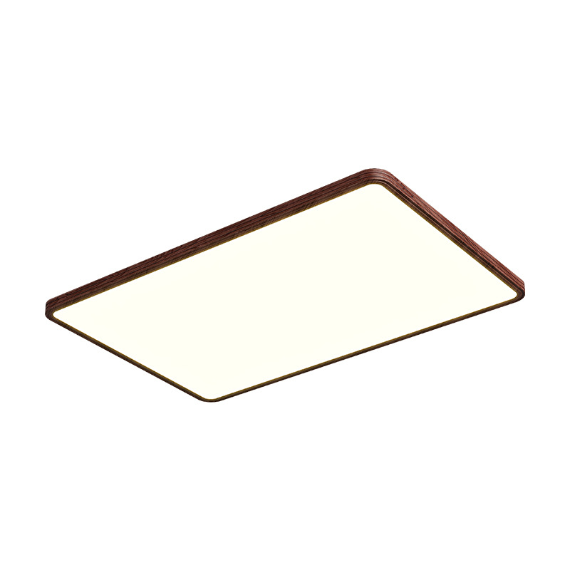 Luz de techo de la sala de estar estilo medieval francés color nuez ultra delgado sin costuras lámparas de dormitorio minimalistas paquete de 115L