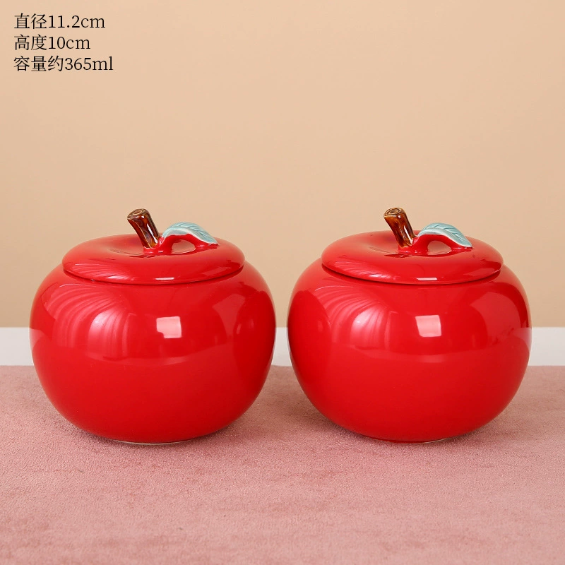 Apple, ceramic big protective amulet, decorations for living room