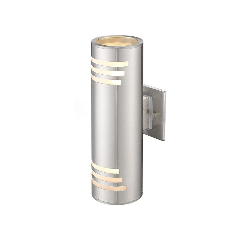 Cross-Border Special Supply Double-Headed Nickel-Colored Outdoor Indoor Corridor Wall Lamp Stainless Steel Balcony Wall Lamp Wall-Mounted