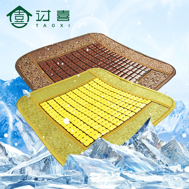 家车两用夏季凉爽凉席坐垫透气单竹片椅简约防滑通用办公室沙发垫
