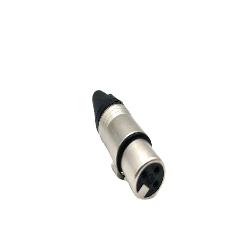 内螺纹卡农音响信号平衡接线接头3针公母卡侬插头发烧级XLR连接器