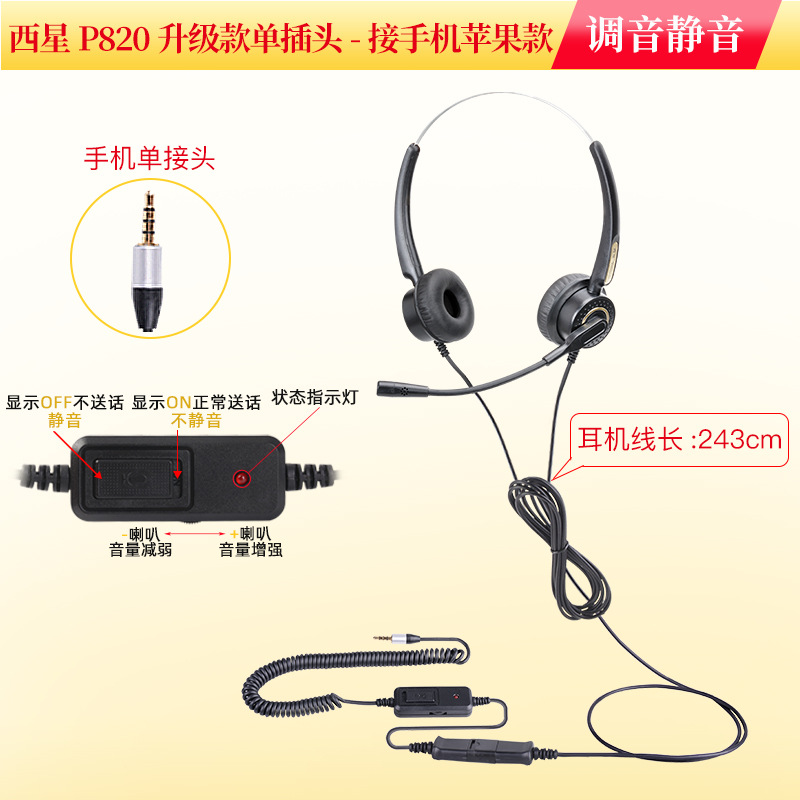 Apple 전화의 음소거 단일 플러그 플러그-플러그 튜닝