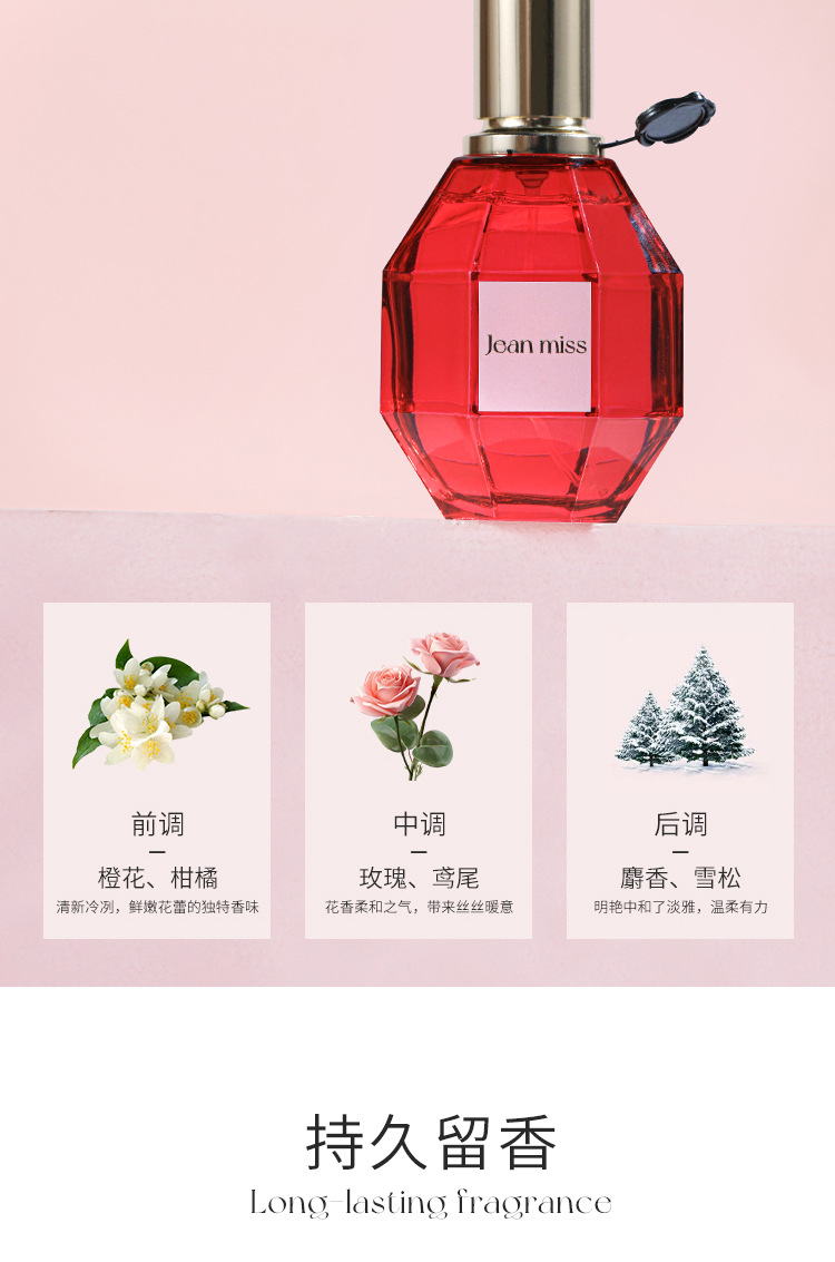 Xiaocheng Yixiang's new flower-blooming women's perfume, long-lasting light fragrance, cross-border bestseller student perfume wholesale 70ML undefined