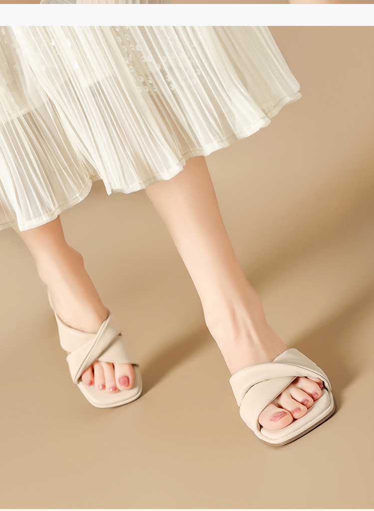 Dép sandal nữ quai chữ V phong cách Pháp thanh lịch, thoáng khí — KY25 Hạnh chi tiết 17