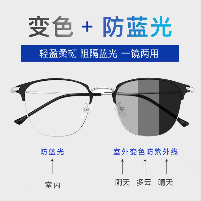 Gfas de lector de cambio de color inteligentes para hombres, gafas de lector de alta definición antiluz azul ultraligeras y cómodas y elegantes para mujeres