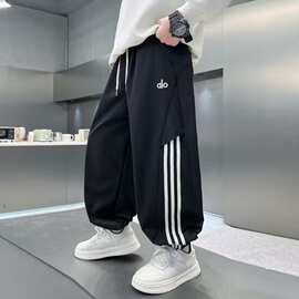男童春秋款休闲裤2026新款中大童春季宽松男孩春装儿童束脚裤子潮