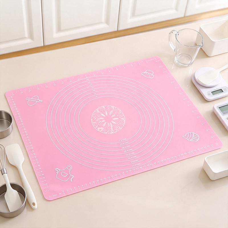 Non-Slip Kneading Mat, Non-Stick Thickened Large Kneading Board for Home Use, Bread Dough Baking Silicone Mat