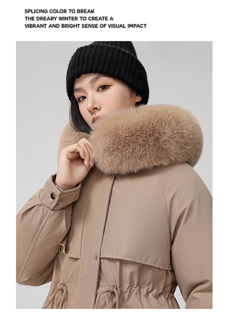 Foreign trade plus veet overcomes women's long 2024 new winter style jacket, slimming and thickening cotton coat, small_voghion.com