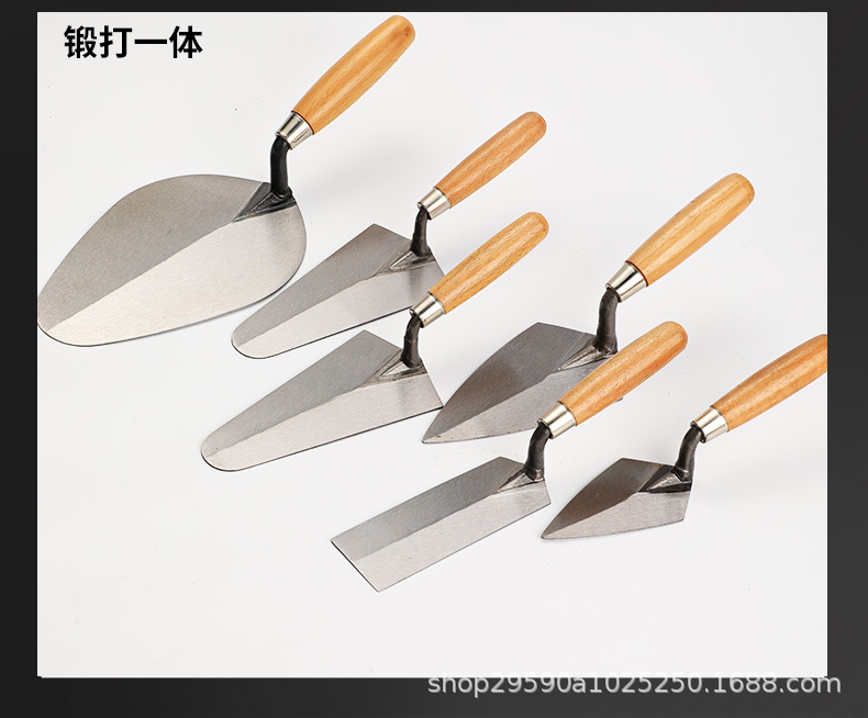 高档锻打一体切砖刀 跨境定制砖刀泥工砌刀双面瓦刀圆把泥刀-阿里巴巴