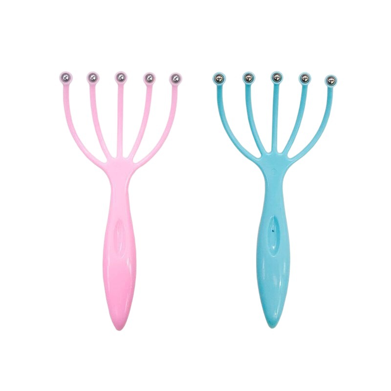 Masajeador de cabeza de cinco garras, bolas rotativas, relaja cuero cabelludo, antiestrés, venta al por mayor