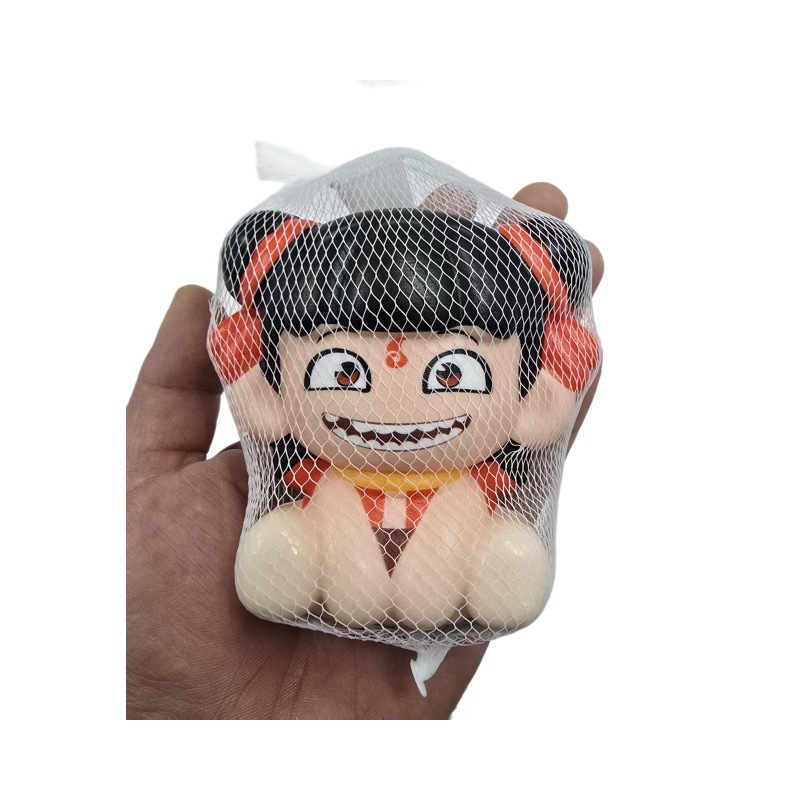 El niño demonio de Nezha, el mar genuino Q, jugar a descomprimir, pellizcar, pellizcar, película conmemorativa, adornos lindos alrededor de la manga.