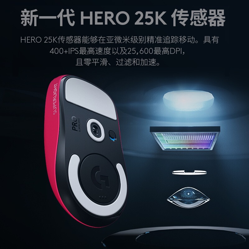 開封羅技gp w犬屁王二世代白ピンク63gワイヤレスマウスgpwxゲームcsgo|undefined