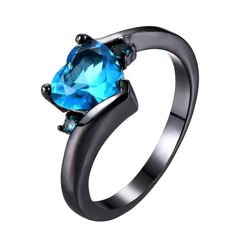 Alloy Material Heart Shape Pattern Sweet Simple Style Heart Shape Alloy Plating Inlay Rhinestones Women's Rings