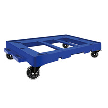 浩轮 四轮小推车塑料搬运工具车镂空乌龟车静音可四周拼接轮子可