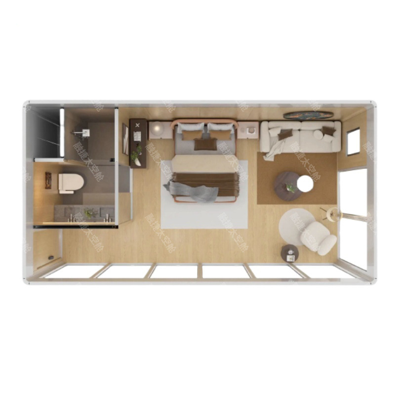 Rongjie Space Capsula Mobile Room Hogar al aire libre B & B Camping Star Room Apple Cabina 10 metros cuadrados Oficina móvil