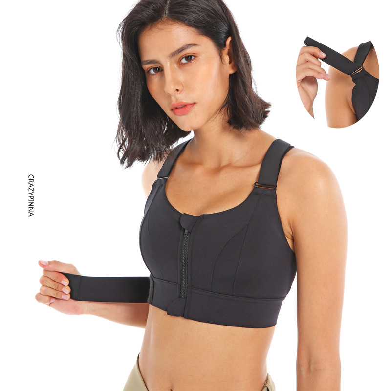 Shefit Velcro Free Adjustable Sports Bra Large Size Zipper Vest Fitness High Strength Shockproof Underwear Shefit Velcro Free Adjustable Sports Bra Large Size Zipper Vest Fitness High Strength Shockproof Underwear