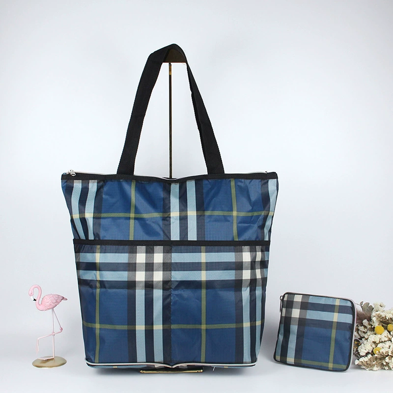 М compressed cartoon folding handheld shopping bag, вместительная льняная сумка, ткань оксфорд, корейский стиль