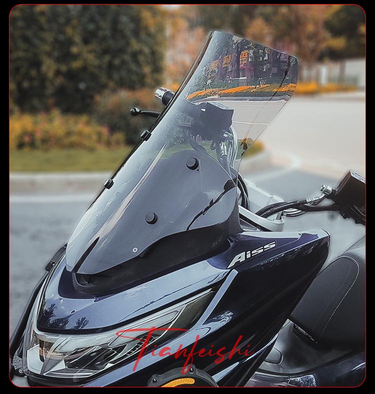 Tianfeishi Applicable Haojue UHR150 Front Windshield Motorcycle Heightener Front Air Baffle Modification Accessories Chest Protection