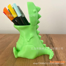 跨境PENCIL HOLDER 3D打印恐龙笔筒桌边装饰笔筒