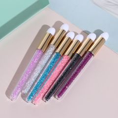 Cross-border new style lash comb diamond cleaning brush Amazon nose brush multi-functional makeup brush mousse brush