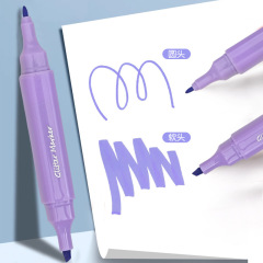 New Arrival Dual-Headed Dopamine Highlighter—Instagram-Worthy, Soft-Tip, Eye-Friendly Marker for Students to Highlight and Note Key Points