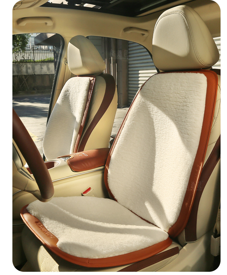 Car Seat Cushion Winter Cashmere High-End Car Warm Plush Full Car Seat Cover Front and Rear Car Seat Cushion