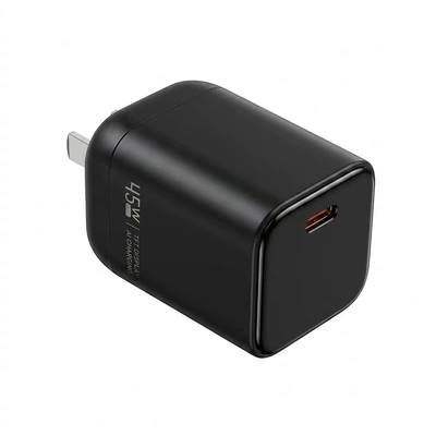 New cross-border display screen switchable 45W car charger with screen display, GaN fast charging, cigarette lighter, factory wholesale (Mobil şarj cihazları) - 45w-us-standard-black