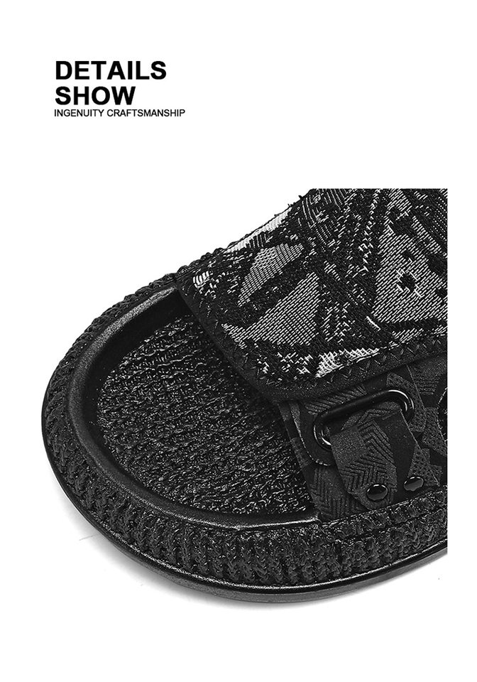 Dép sandal nam cỡ lớn hở ngón chống trượt kiểu Birkenstock đi biển — 8032 màu đen, 8032 xanh lá cây, 8032m màu chi tiết 6