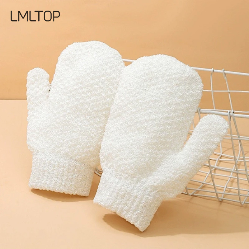 Guante de Baño Exfoliante LMLTOP, Herramienta de Limpieza y Fregado para Baño C167